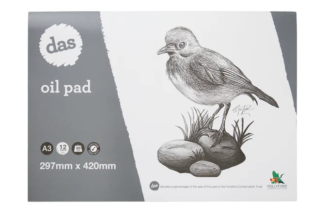 DAS Oil Pad Kakaruai 300gsm Woven Textured Paper 12 Sheets A3