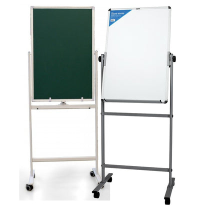 Deli Combo Mobile Whiteboard & Chalkboard 600x900mm