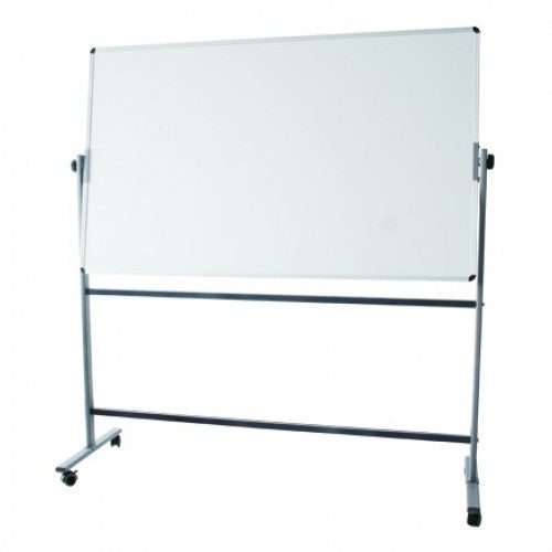 Deli Magnetic Mobile Whiteboard Double Sided 900mm x 1200mm – Adjustable, Dry Erase, With Starter Kit