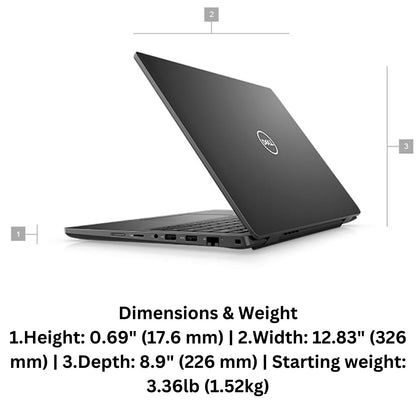 Dell Latitude Laptop Full-HD 14" Screen Intel 16GB 512GB HD Camera Wi-Fi 6