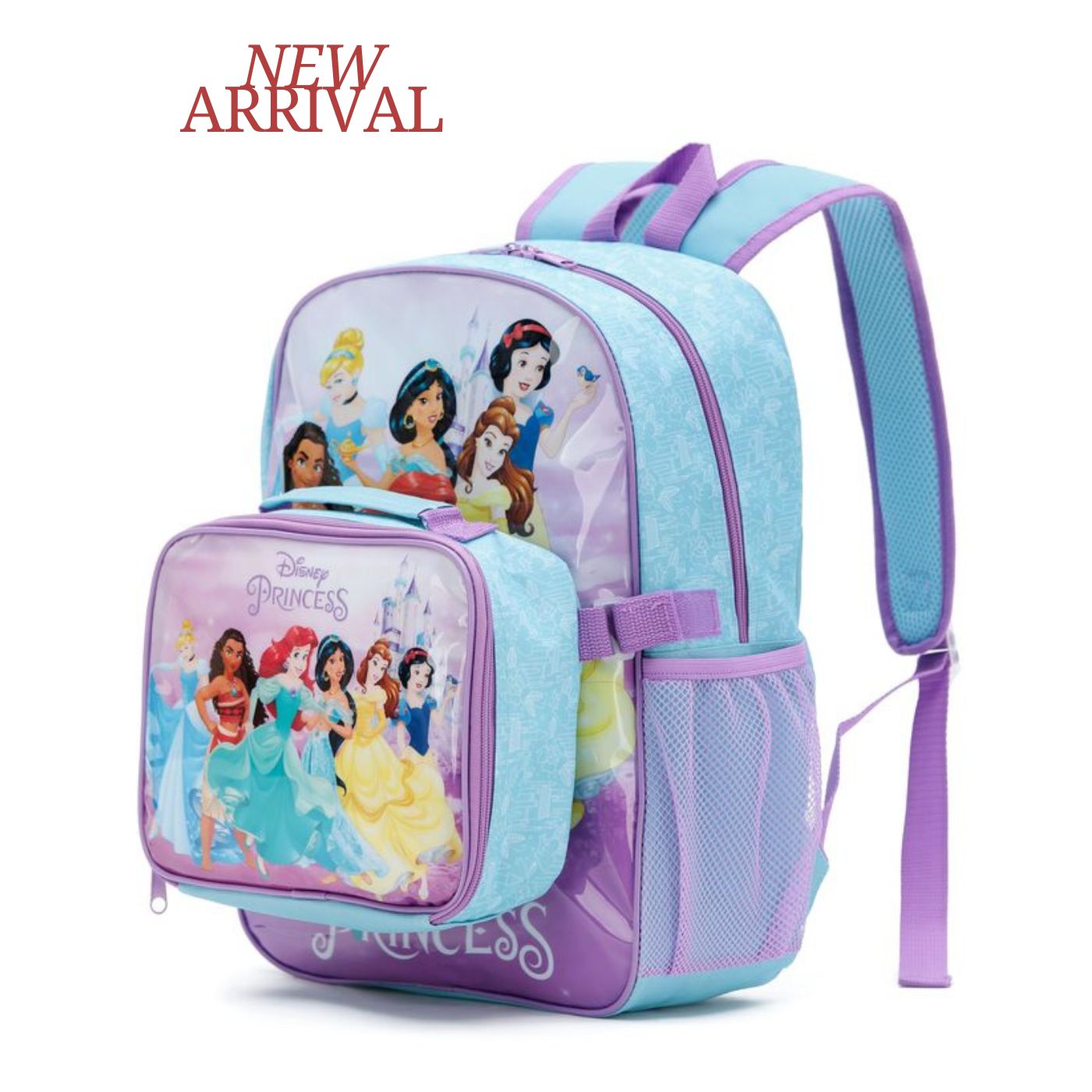 Disney Princess Backpack with Cooler Lunch Bag 42x27x15cm