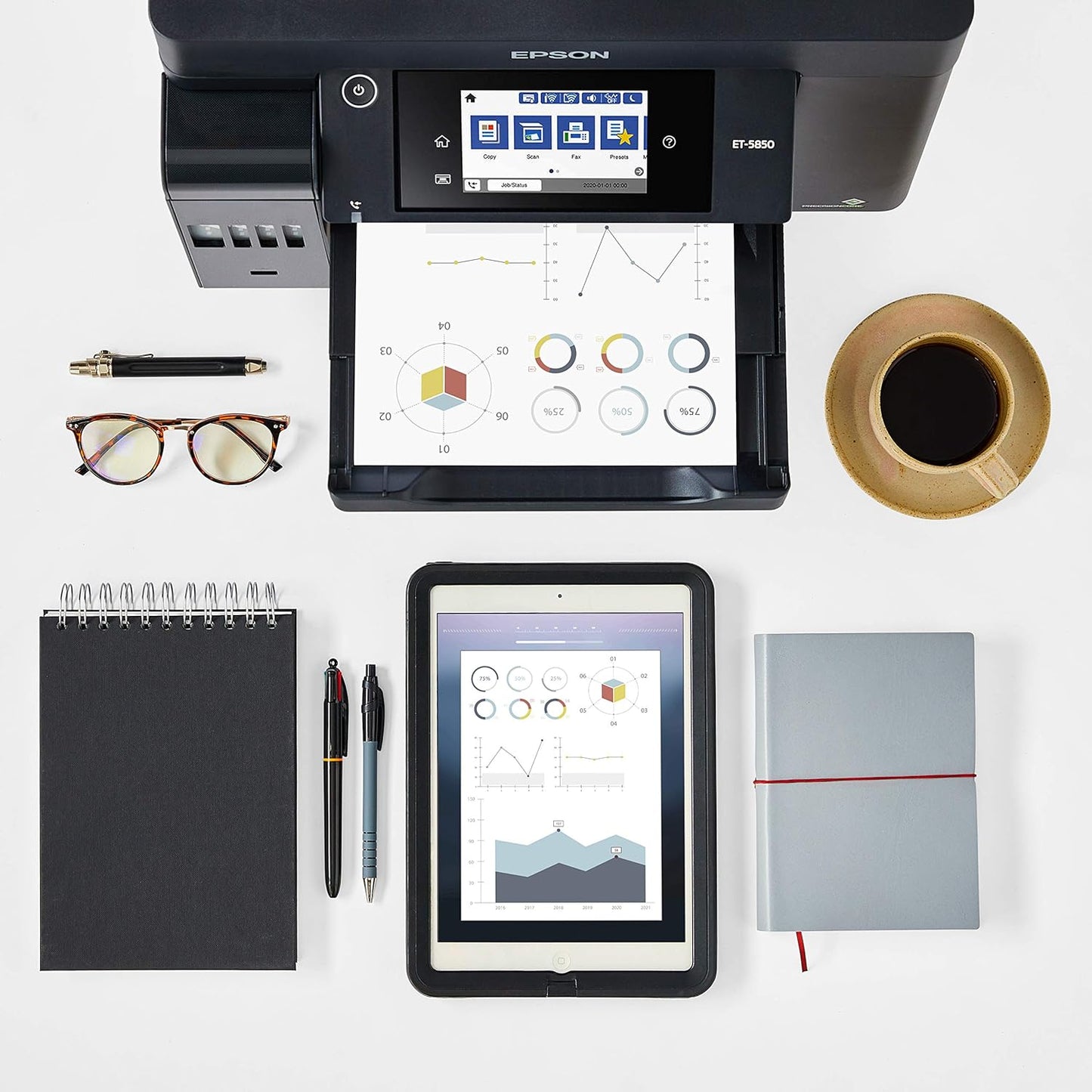 EPSON EcoTank A4 All-in-One 4.3" Touchscreen Wireless Fast Speed Printer