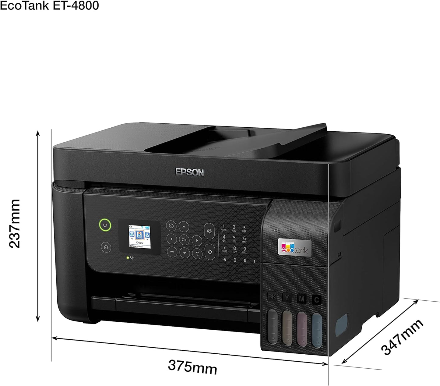 EPSON EcoTank ET-4800 Inkjet Printer Wireless Multi-function A4