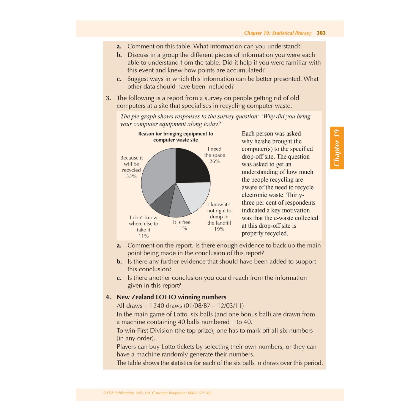 ESA Study Guide Year 10 Mathematics and Statistics