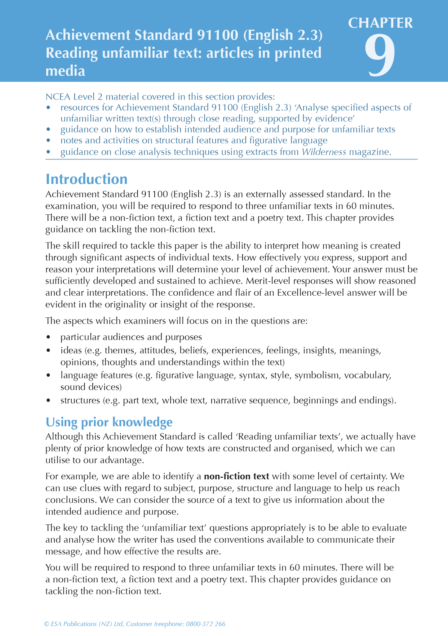 ESA Study Guide Level 2 English