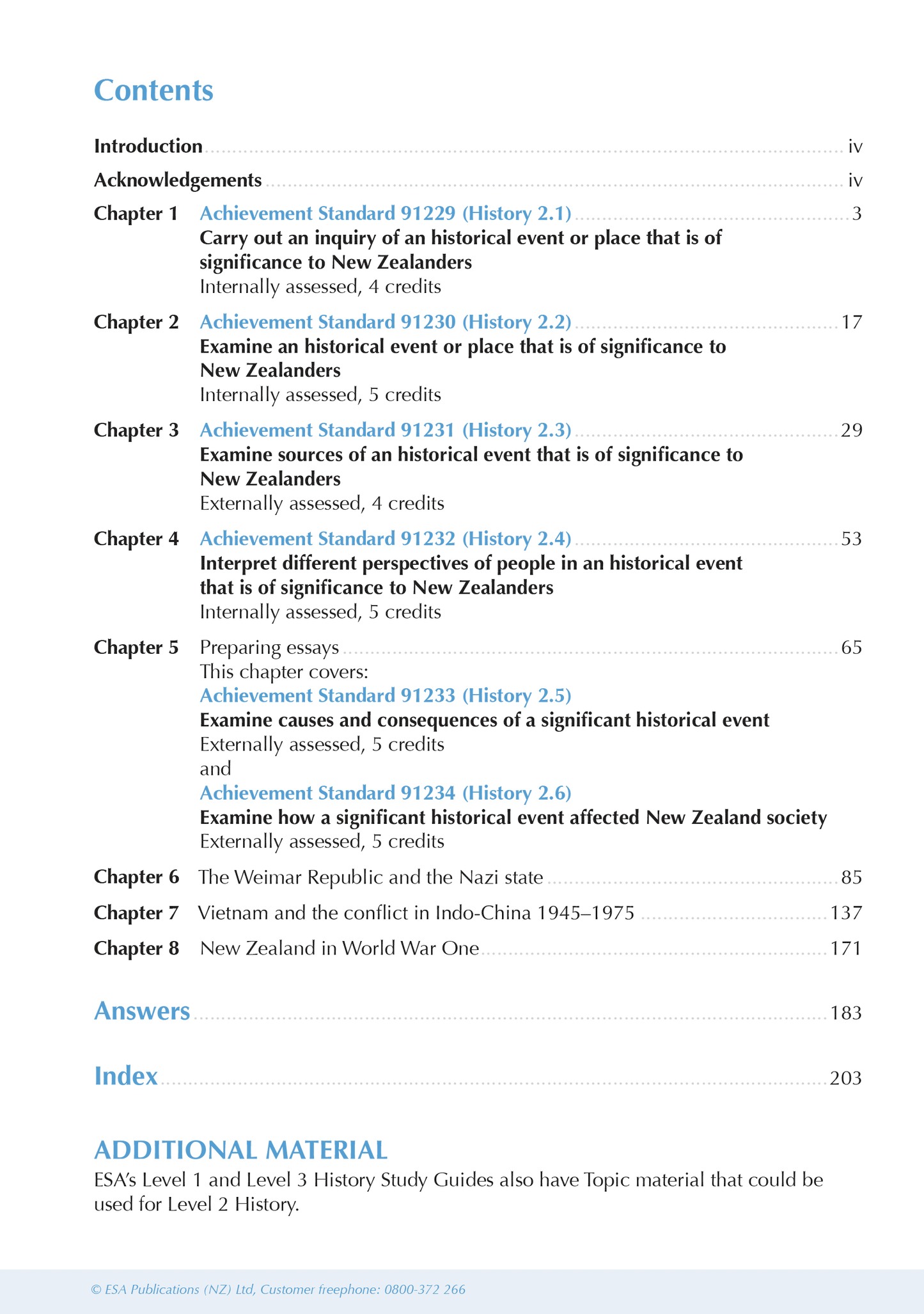 ESA Study Guide Level 2 History