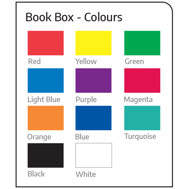 Elizabeth Richards Classroom Range Book Box Colours