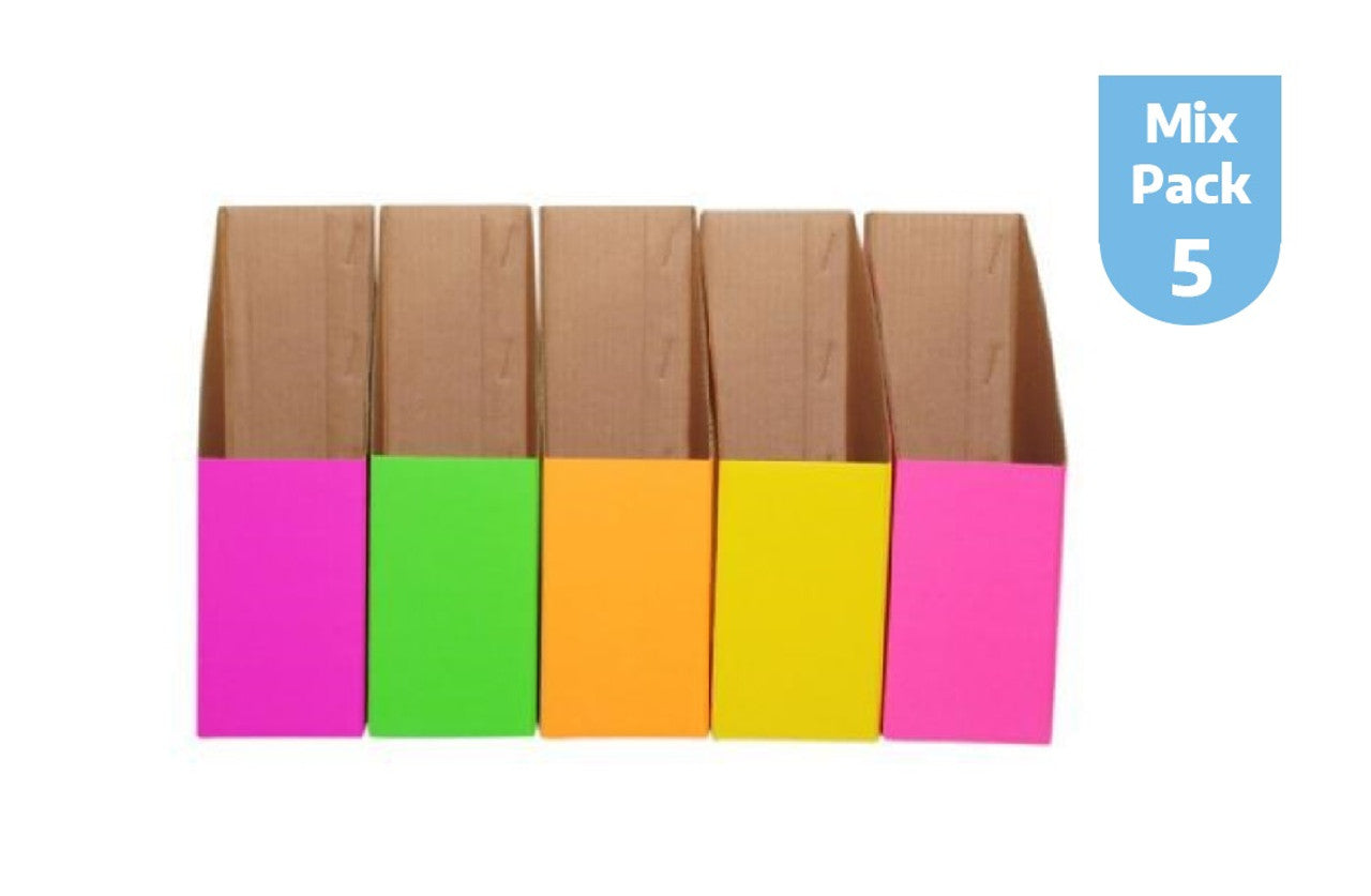 Elizabeth Richards Classroom Range Magazine Boxes Pack of 5 Flouro