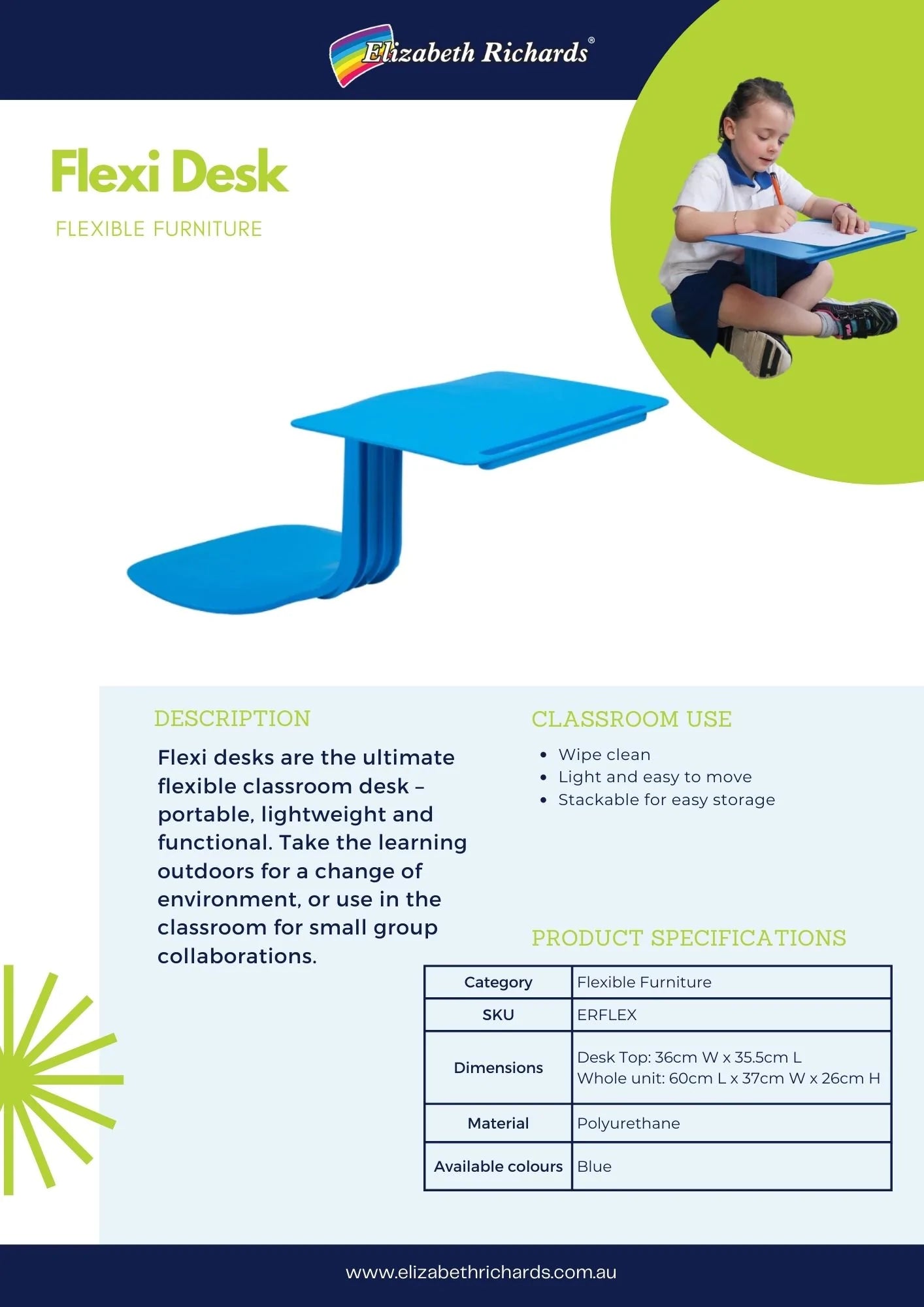 Elizabeth Richards Flexi Desk