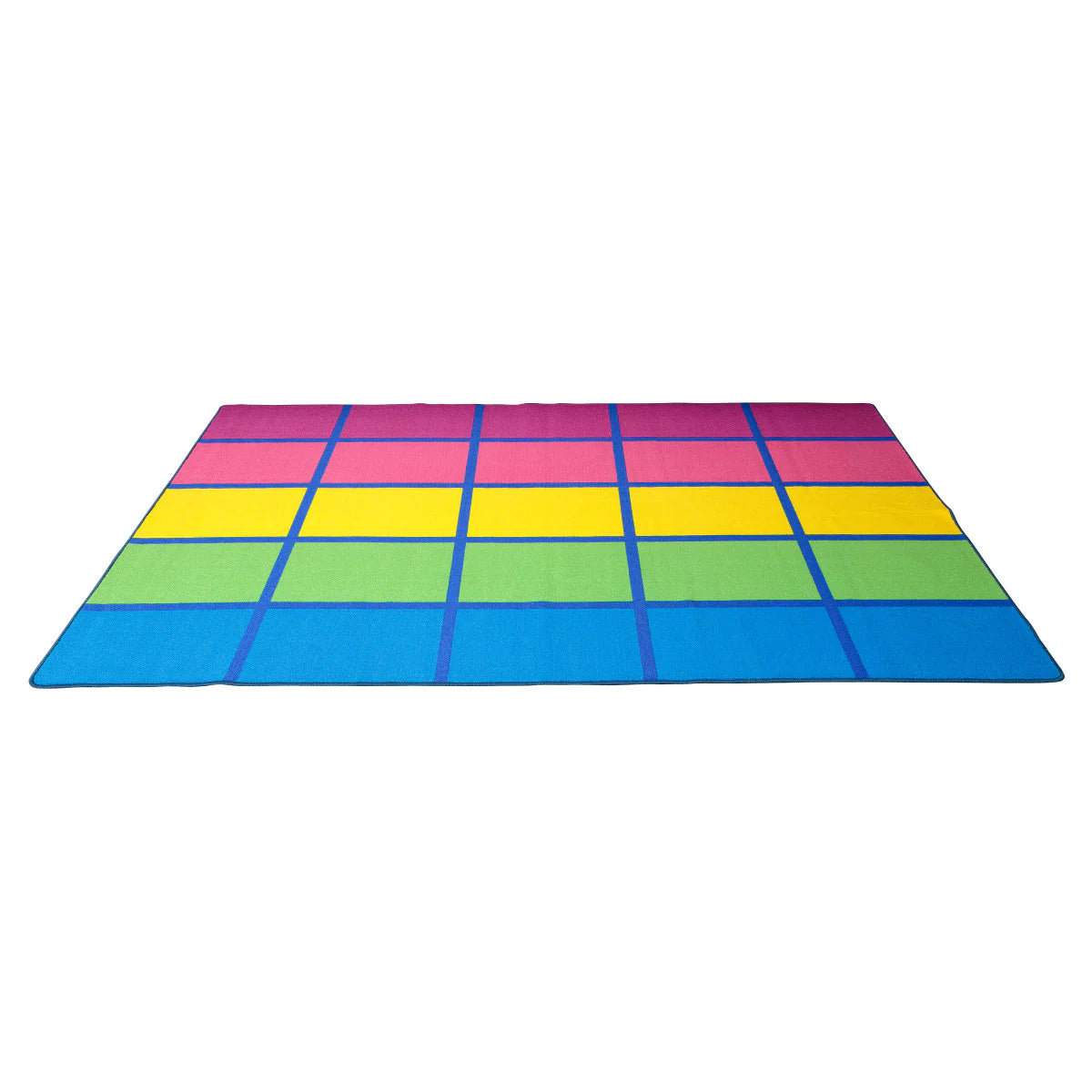 Elizabeth Richards Rug Non-Slip Rainbow Blocks 3x2m