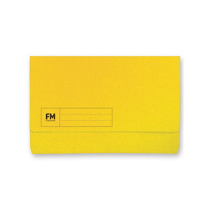 FM Document Wallet Foolscap Yellow
