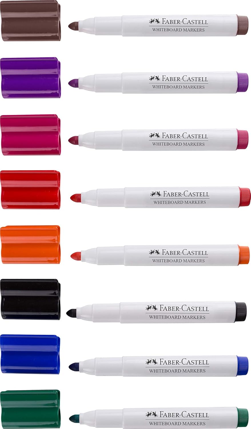 Faber-Castell Whiteboard Marker Wallet of 8