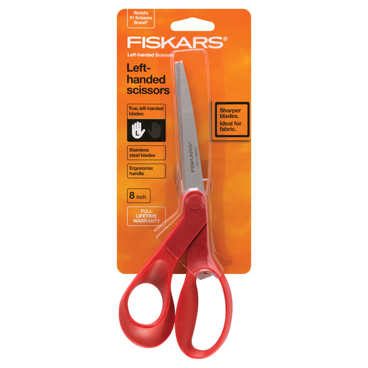 Fiscars Scissors All Purpose Left-Handed 203mm Red