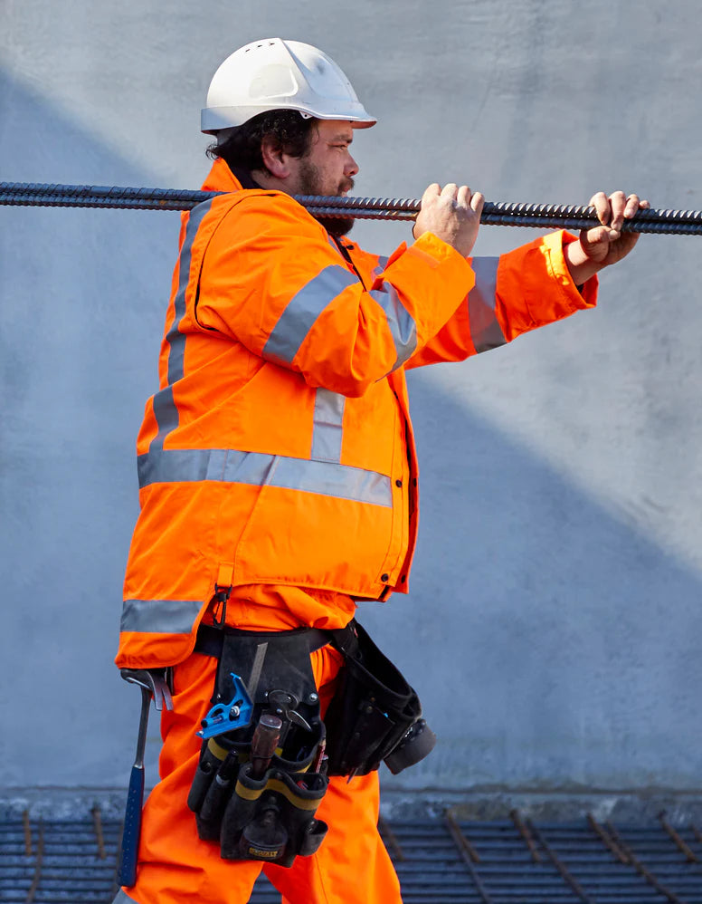 Flexviz 100% Waterproof Breathable High Visibility 2 in 1 Vest+Jacket
