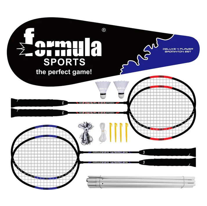 Formula Sports Badminton Deluxe Complete Set – 4 Player Kit