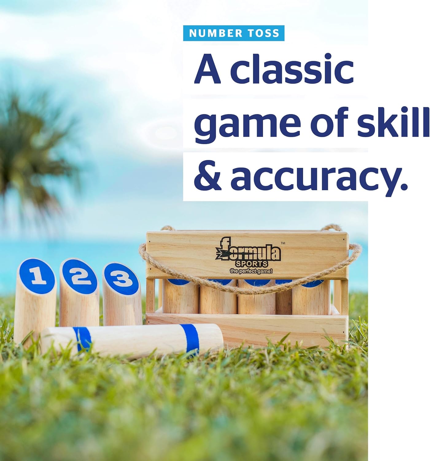 Formula Sports Number Toss – Classic Outdoor Wooden Game for Families and Groups
