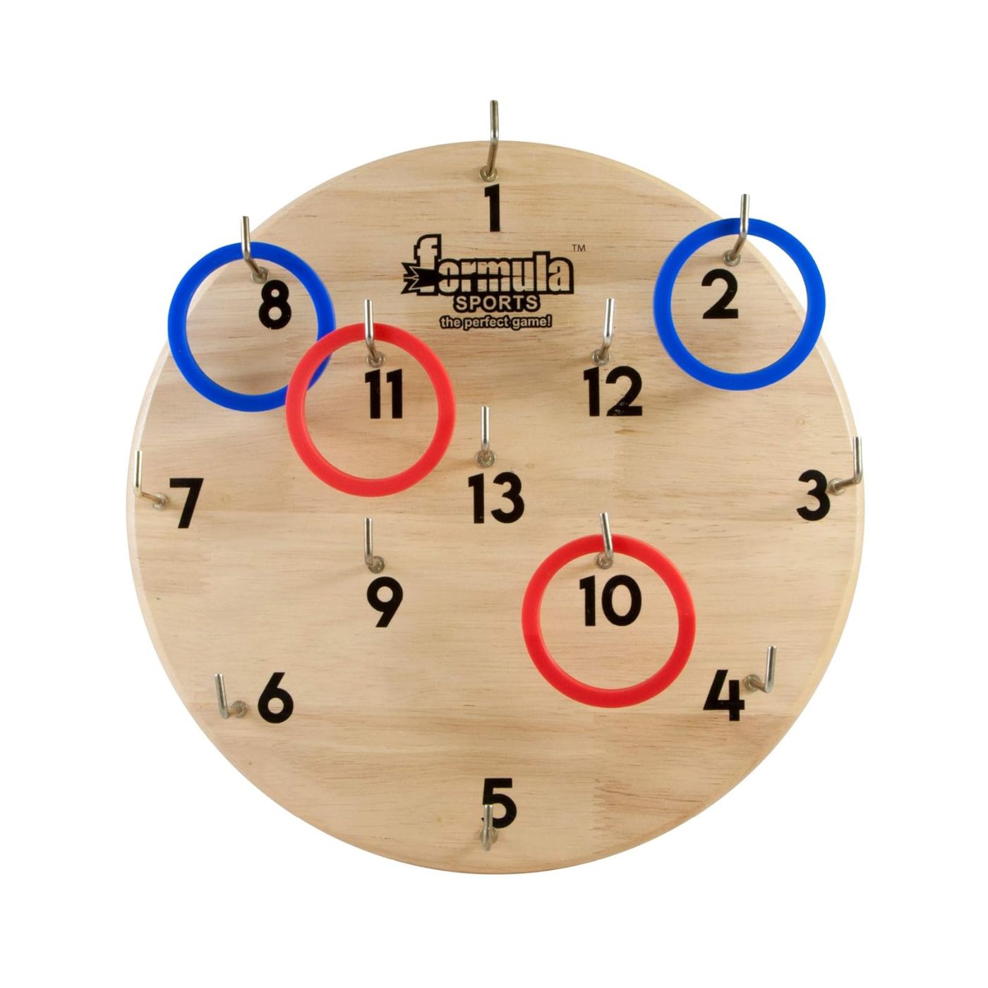 Formula Sports Hookey Set – Classic Rubberwood Ring Toss Game for All Ages