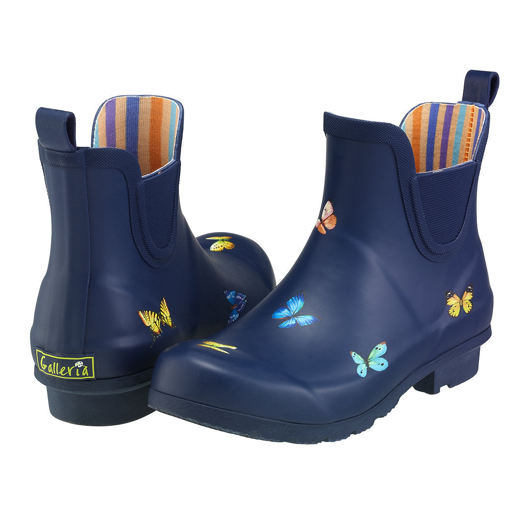 Galleria Women's Premium Chelsea Gumboots Butterfly Size 7 to 11