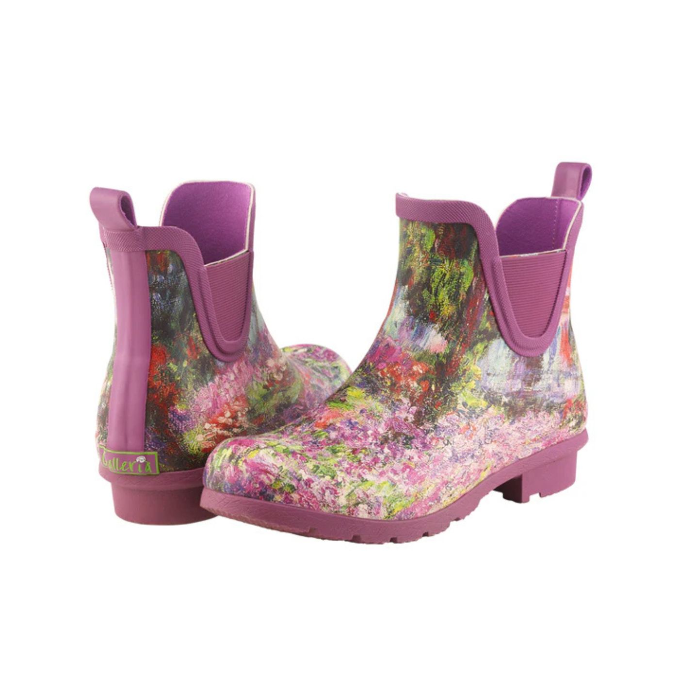 Galleria Women's Premium Chelsea Gumboots Monet Garden Size 7 to 11