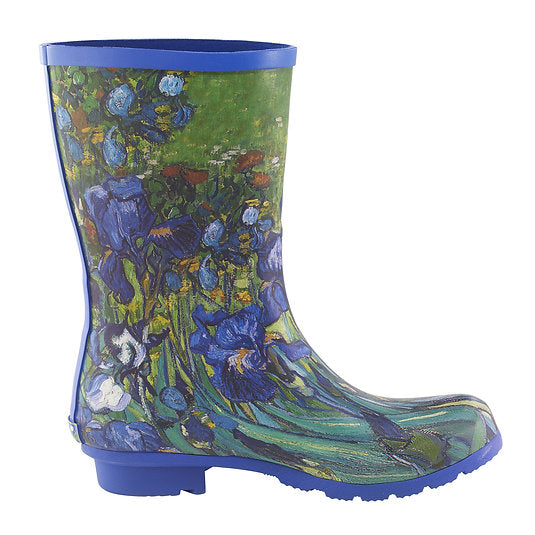 Galleria Women's Premium Mid-Calf Van Gogh Irises Size 7 to 11