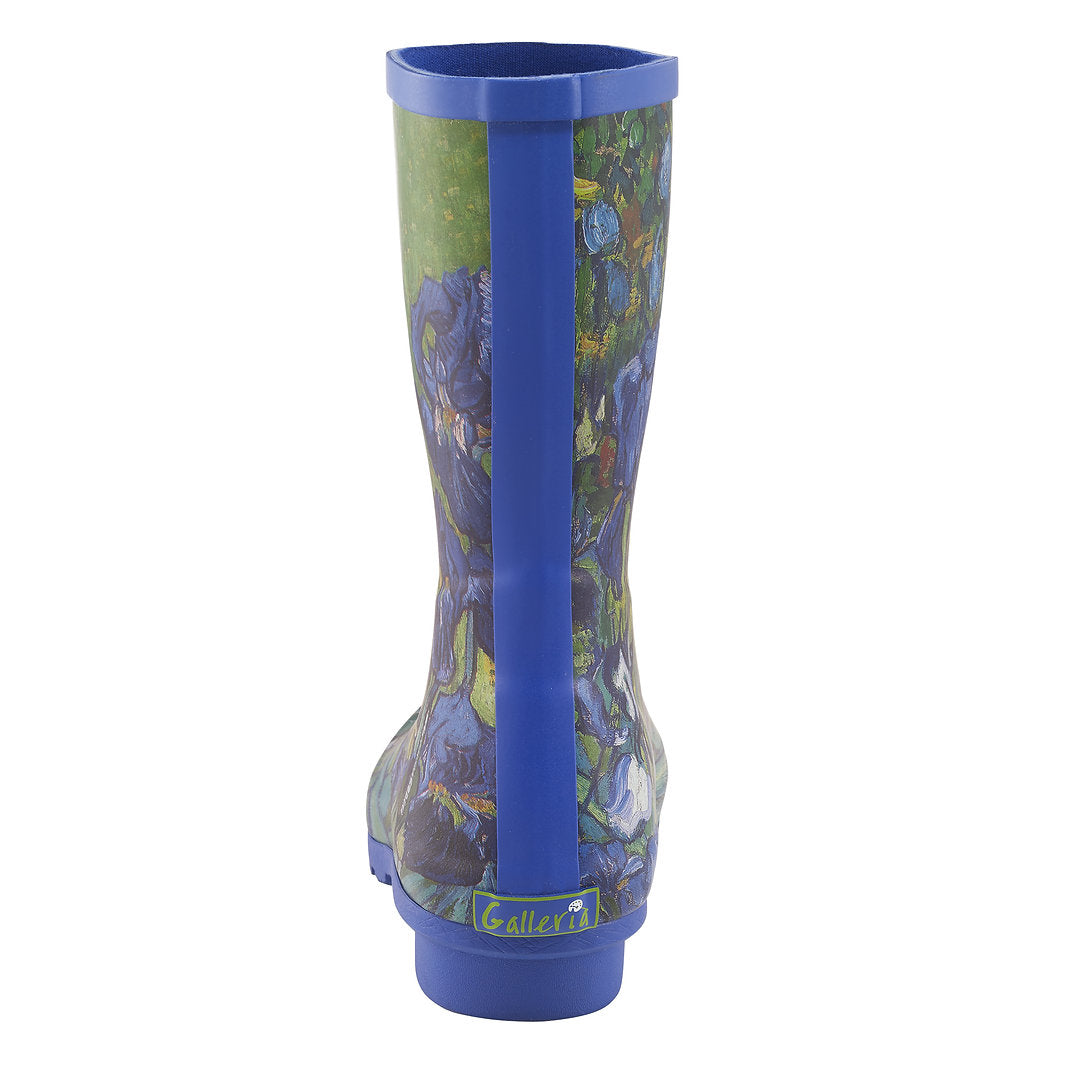 Galleria Women's Premium Mid-Calf Van Gogh Irises Size 7 to 11