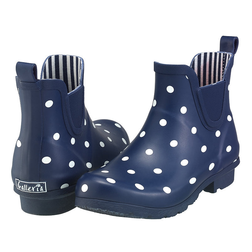 Galleria Women's Premium Chelsea Gumboots Polkadots Size 7 to 11