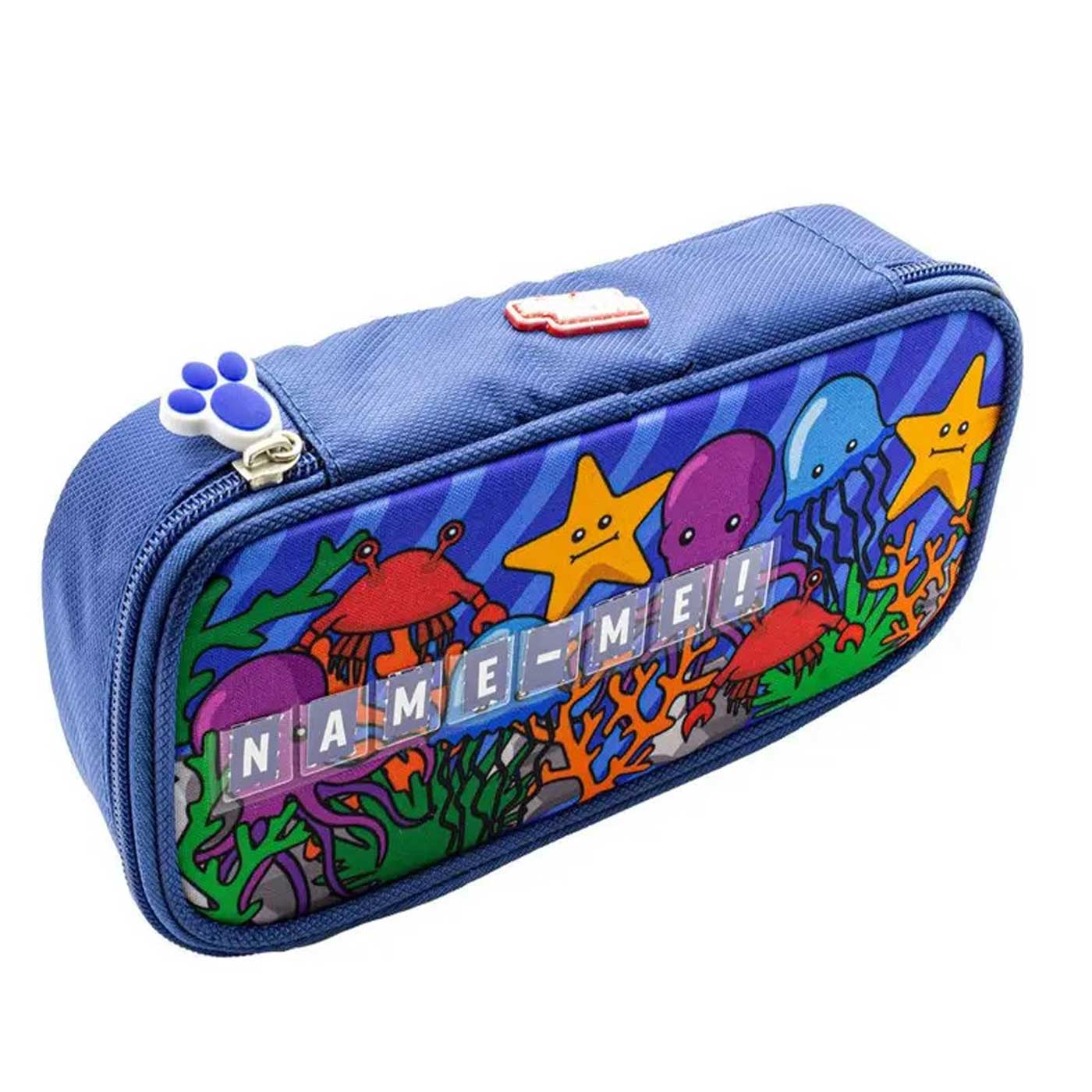 Glitter Critter Pencil Case NameMe! 8 Letter Slots Ocean
