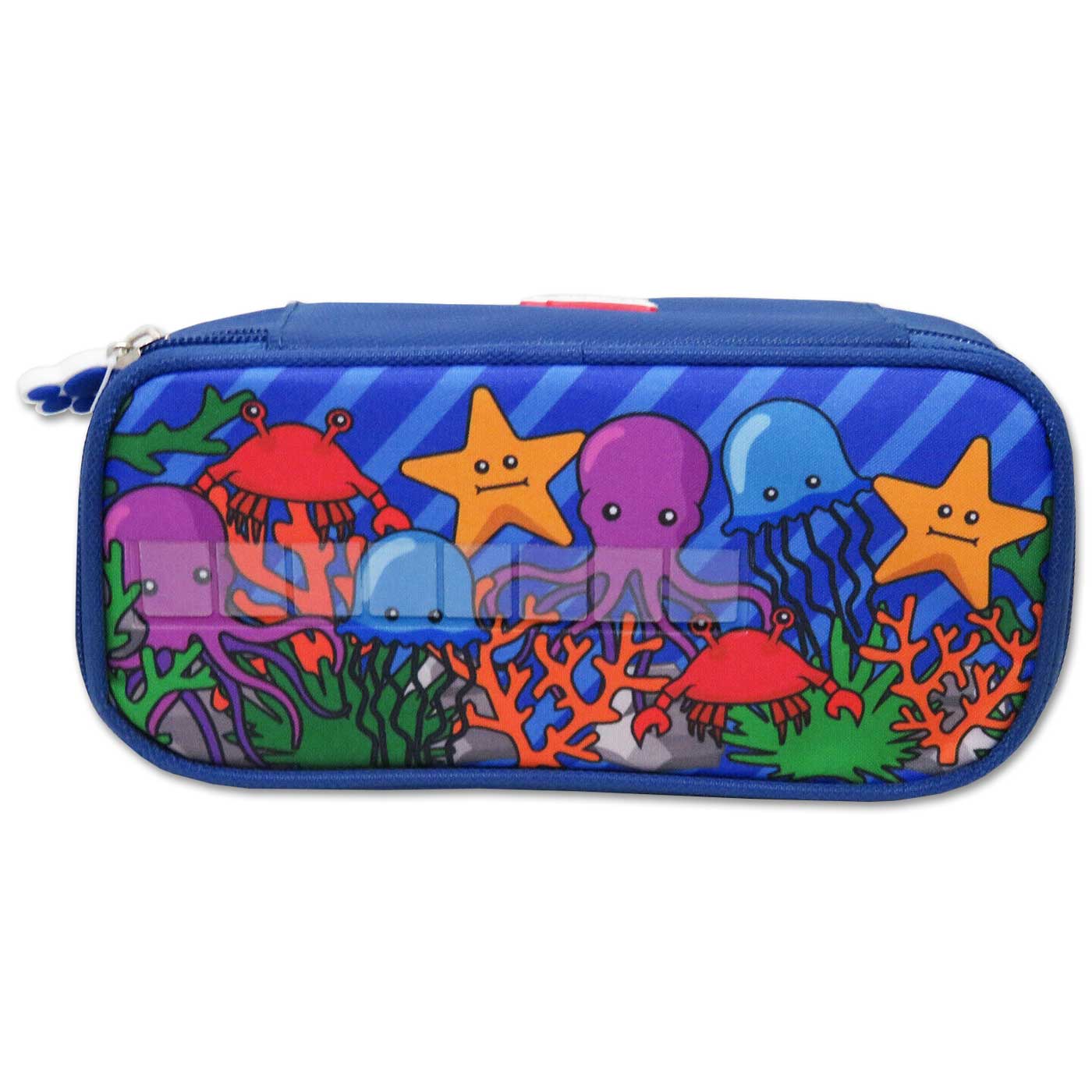 Glitter Critter Pencil Case NameMe! 8 Letter Slots Ocean