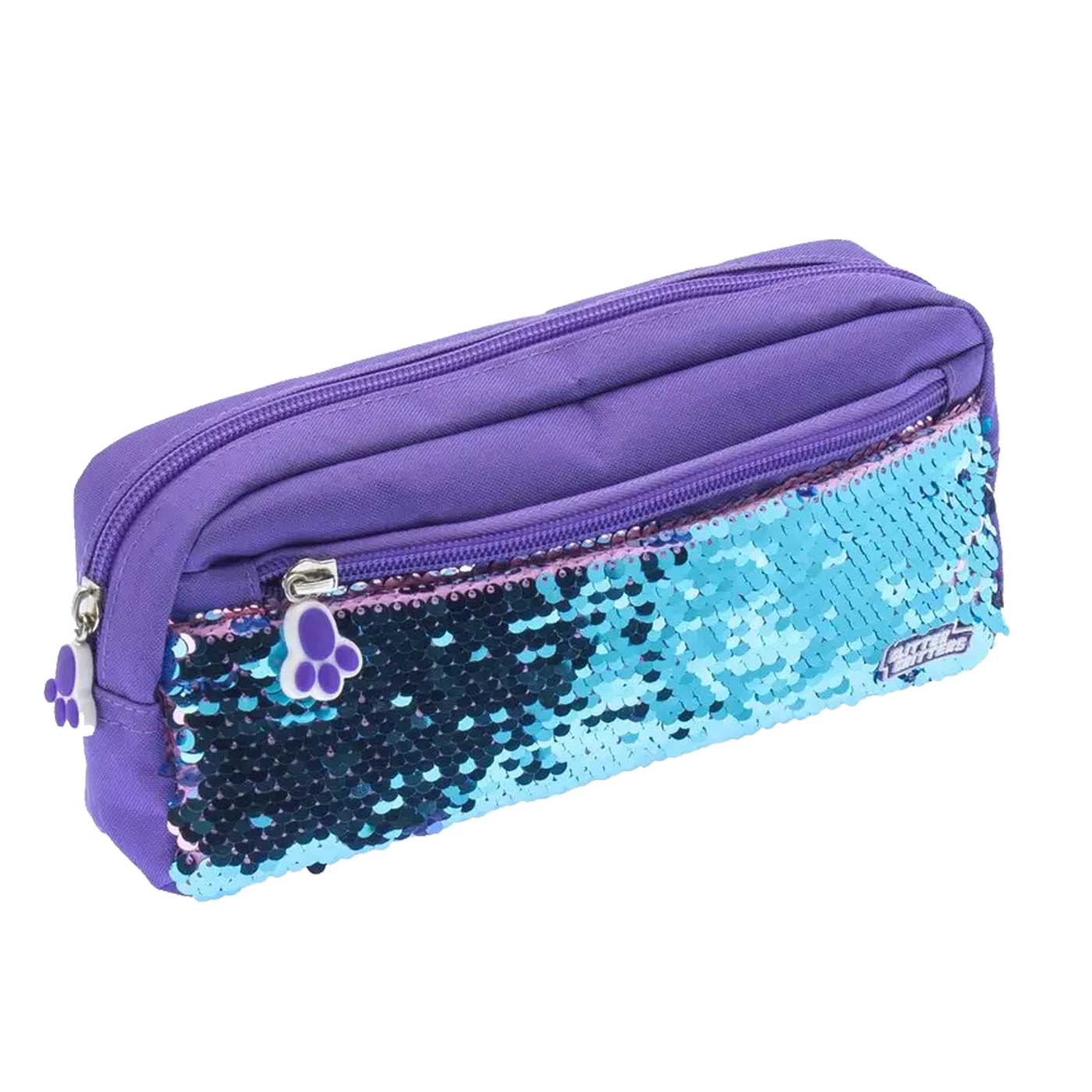 Glitter Critters Sequin Pencil Case Pat Me! 23x4x10cm Purple