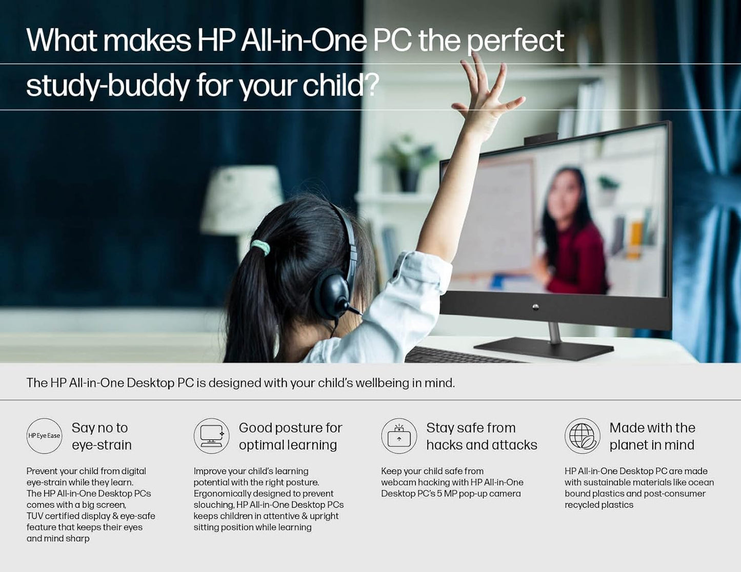 HP PC 24" HD Screen 12th Gen Intel® Core™ 8GB RAM 512GB Win 11 Home