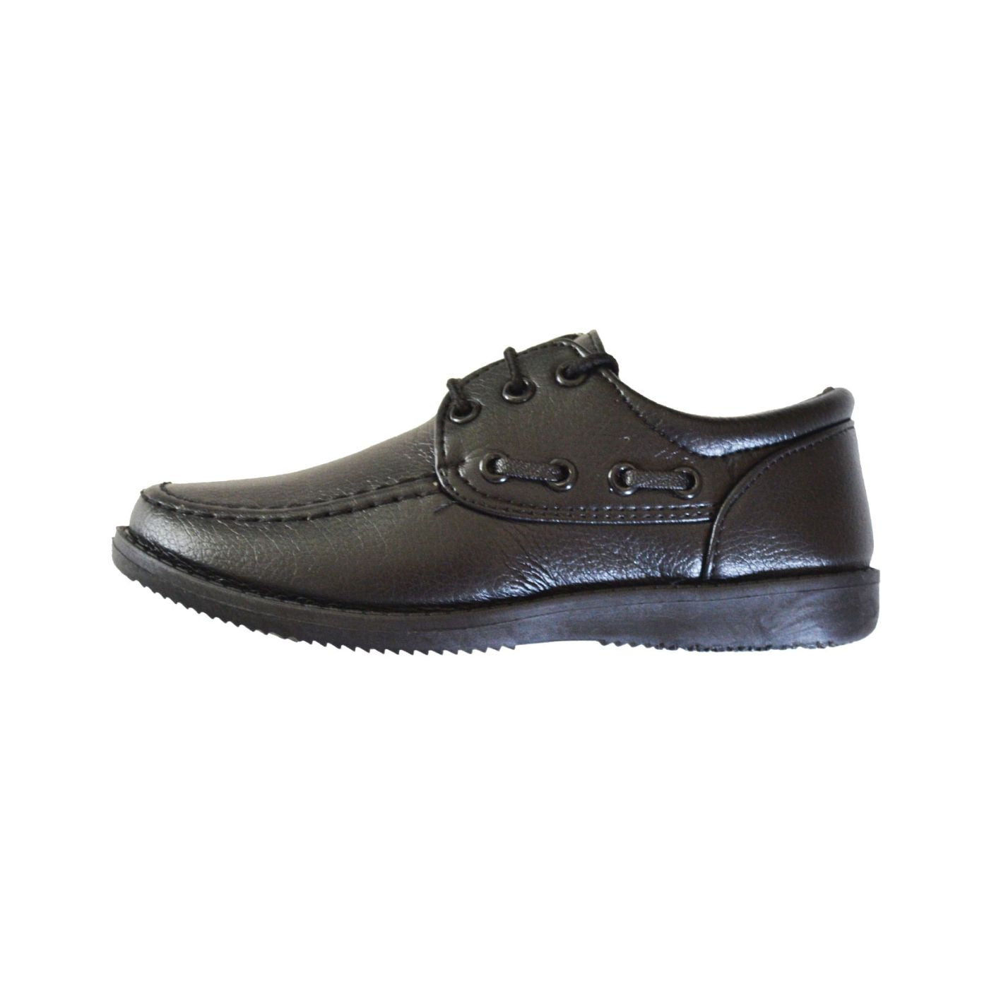 Hamburg Boys Black Lace-Up Shoes (Size 31–36) – Comfortable School & Formal Shoes