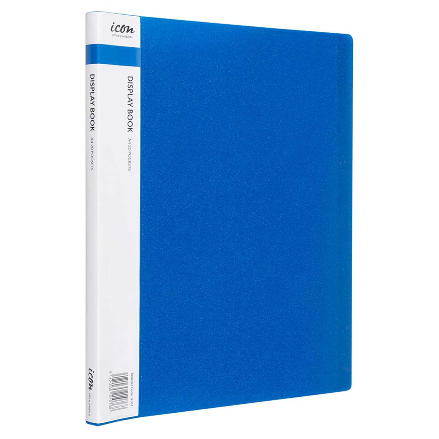 Icon Display Book A4 20 Pocket Blue