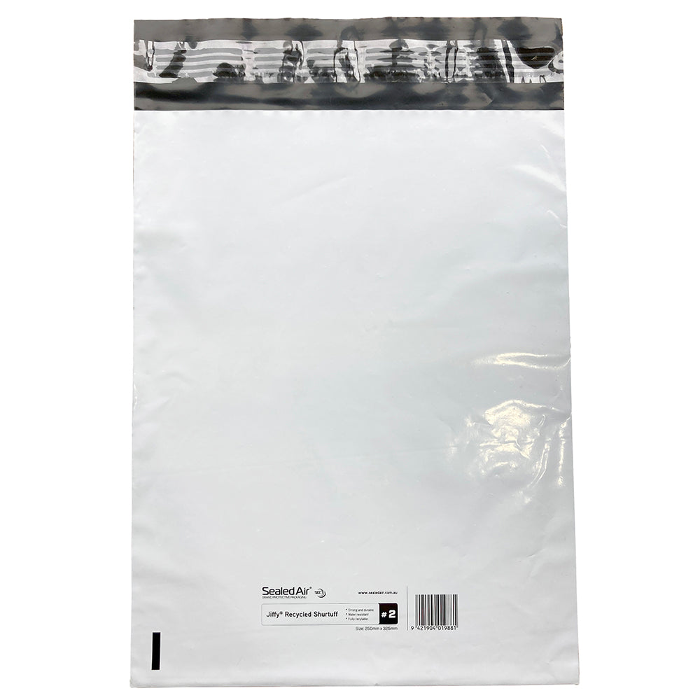 Jiffy Recycled ShurTuff Mailer Size 2 – 250x325mm Eco-Friendly Lightweight Shipping Mailer