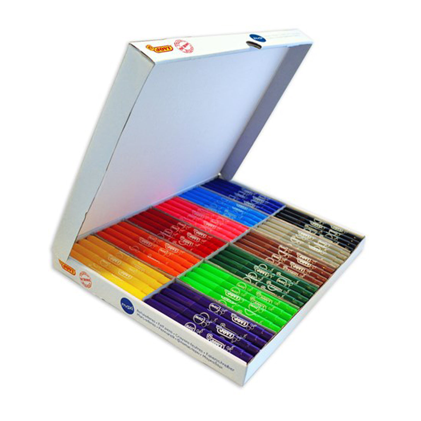 Jovi Maxi Felt Tip Markers 12 Shades Class Pack of 96