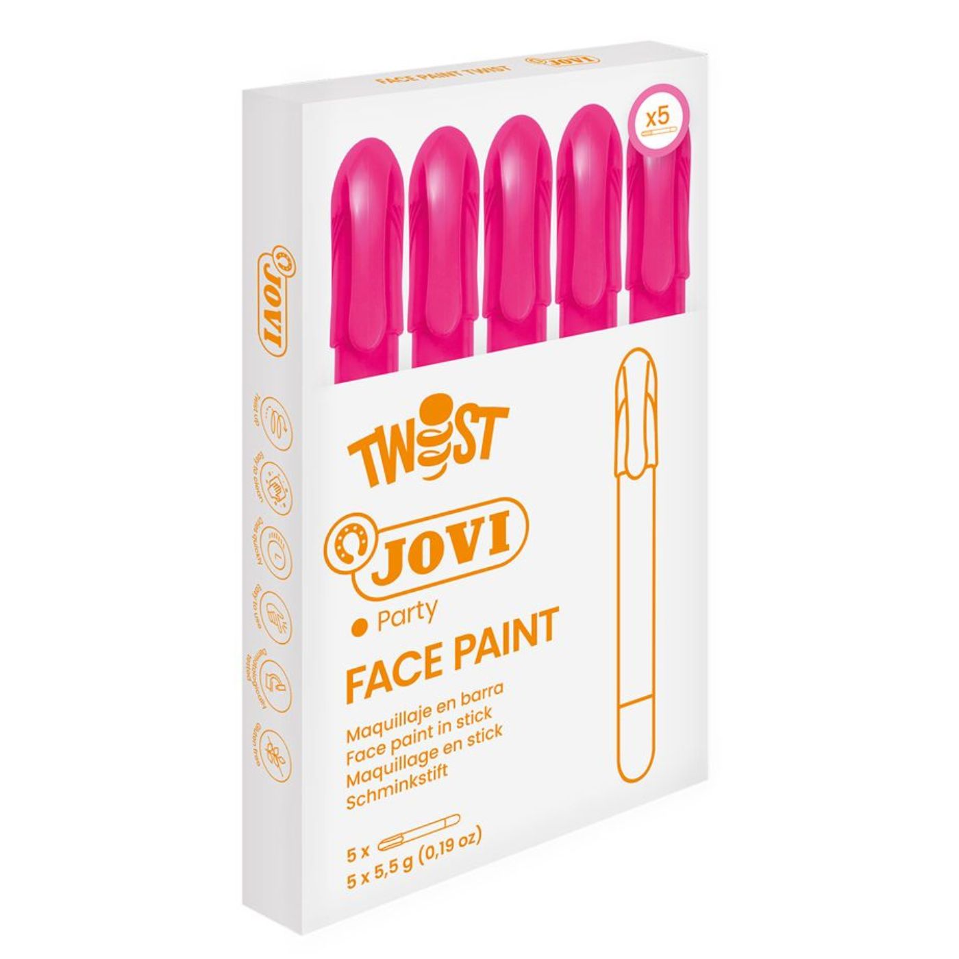 Jovi Twist Face Paint Pen Magenta