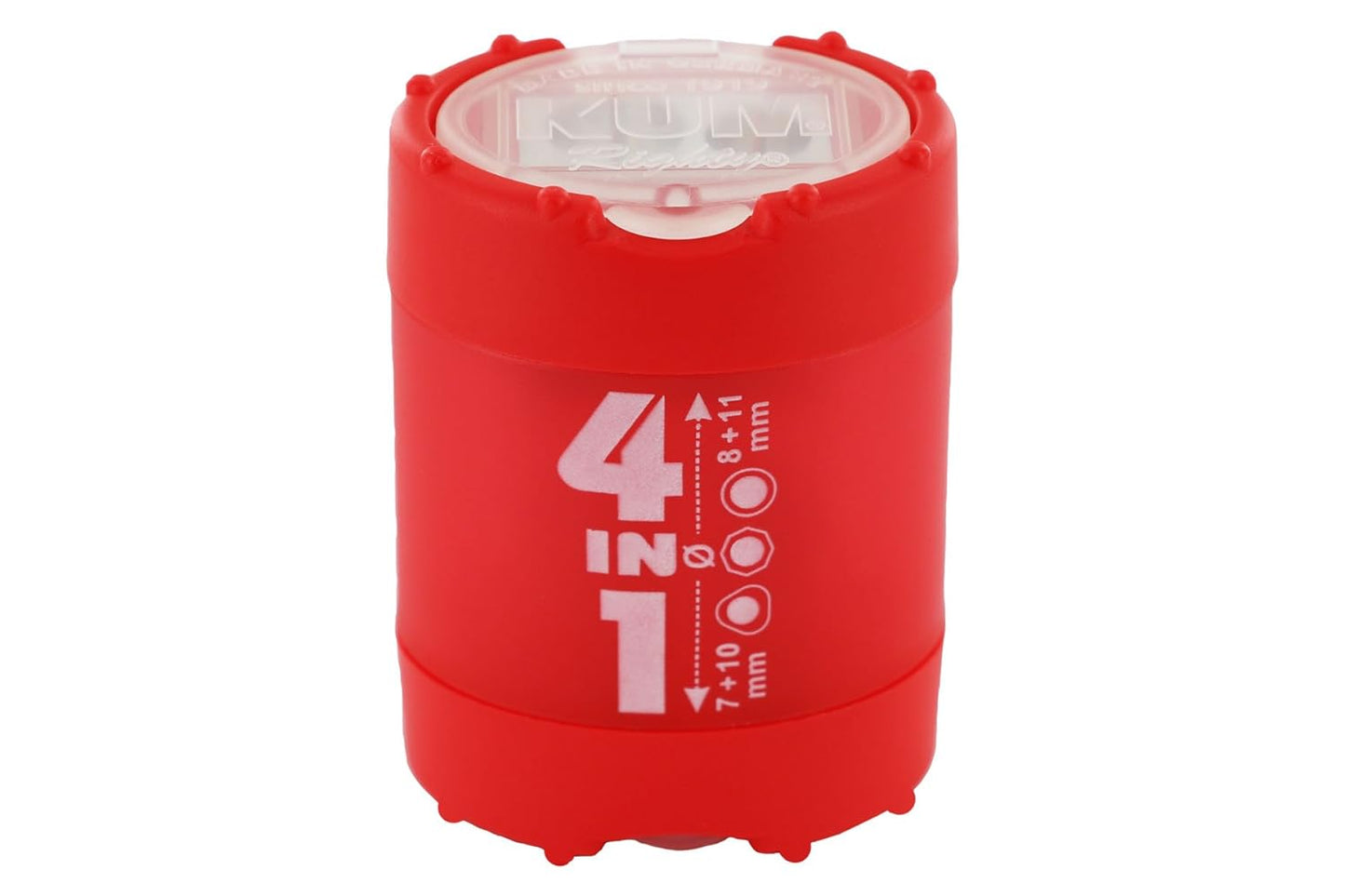 KUM 4-in-1 Pencil Sharpener 4-in-1 with Container 7-11mm Assorted Colours