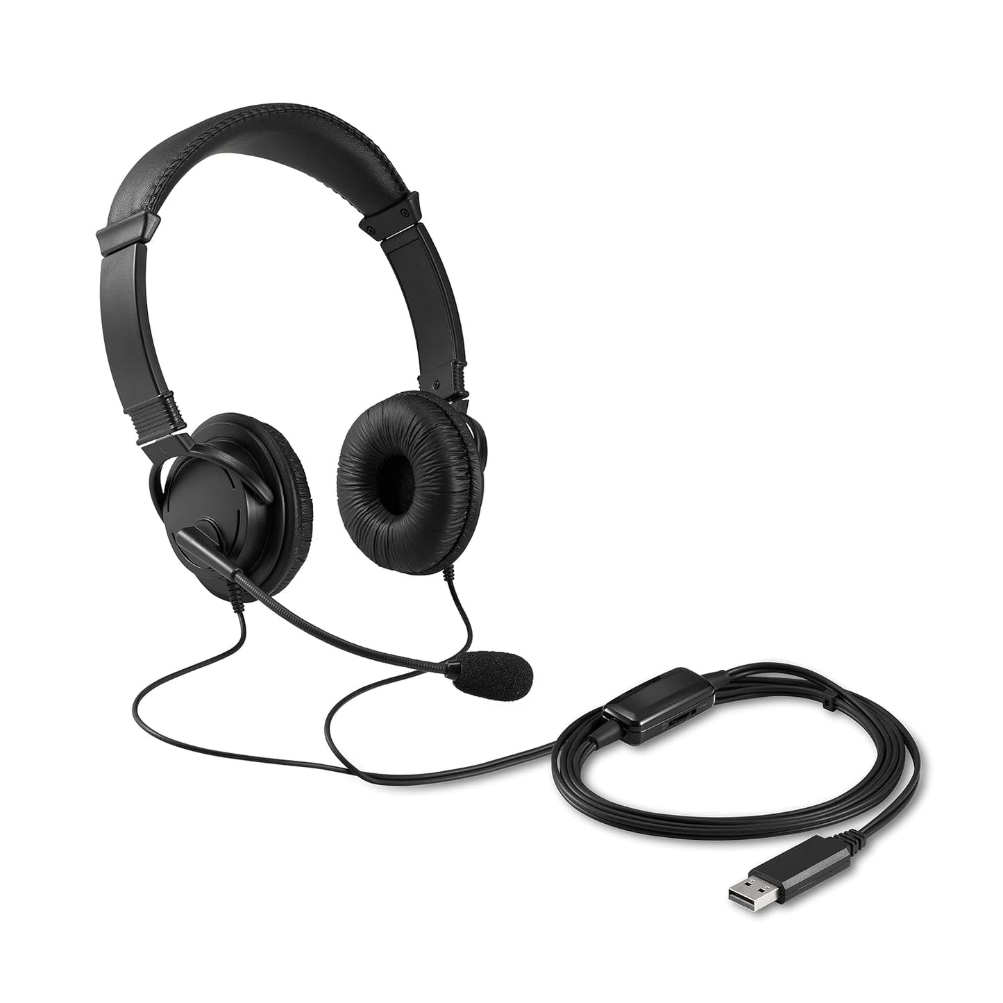 Kensington USB Headphones Hi-Fi Microphone Volume Control