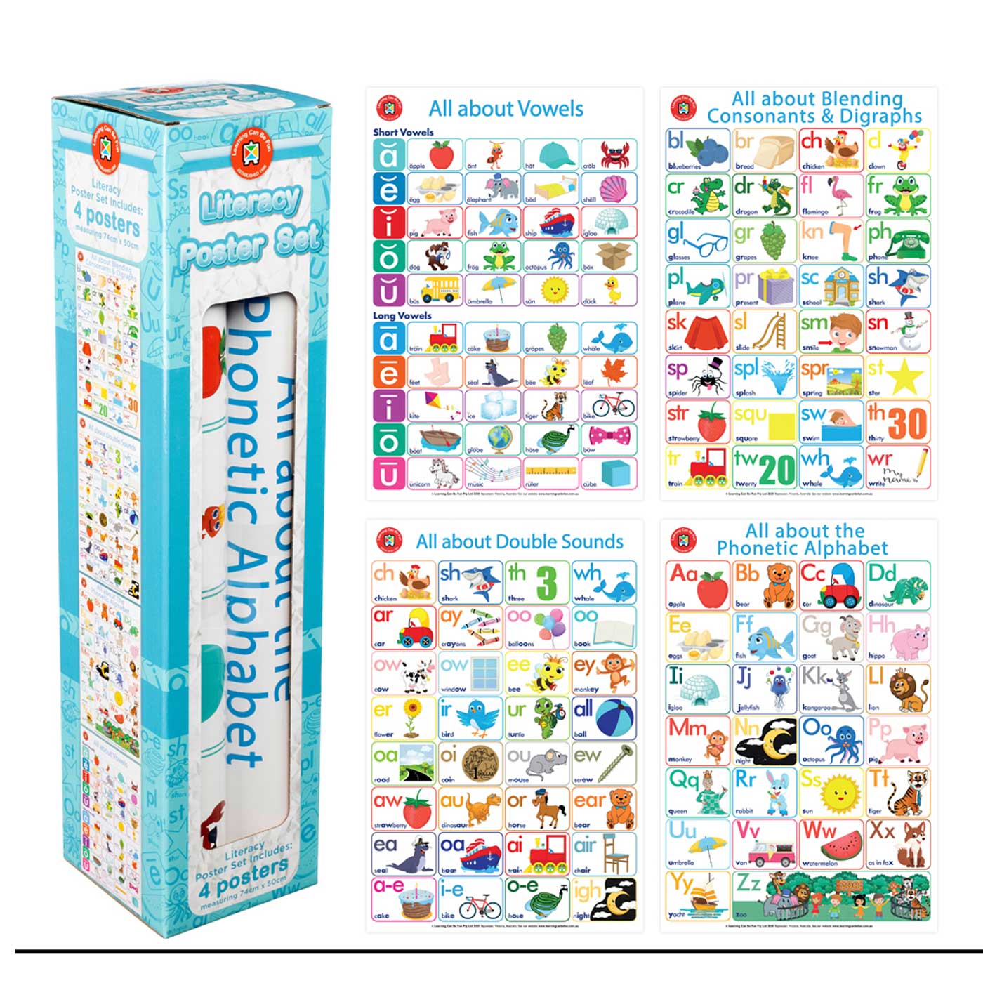 LCBF All About Literacy Poster Box Set Of 4