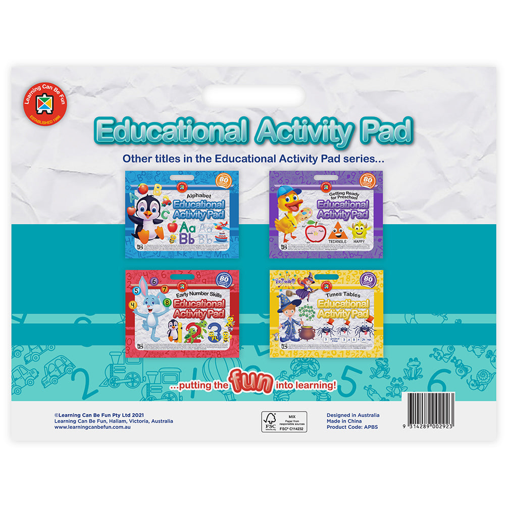 LCBF Educational Practice Activity Pad Getting Ready for Big School
