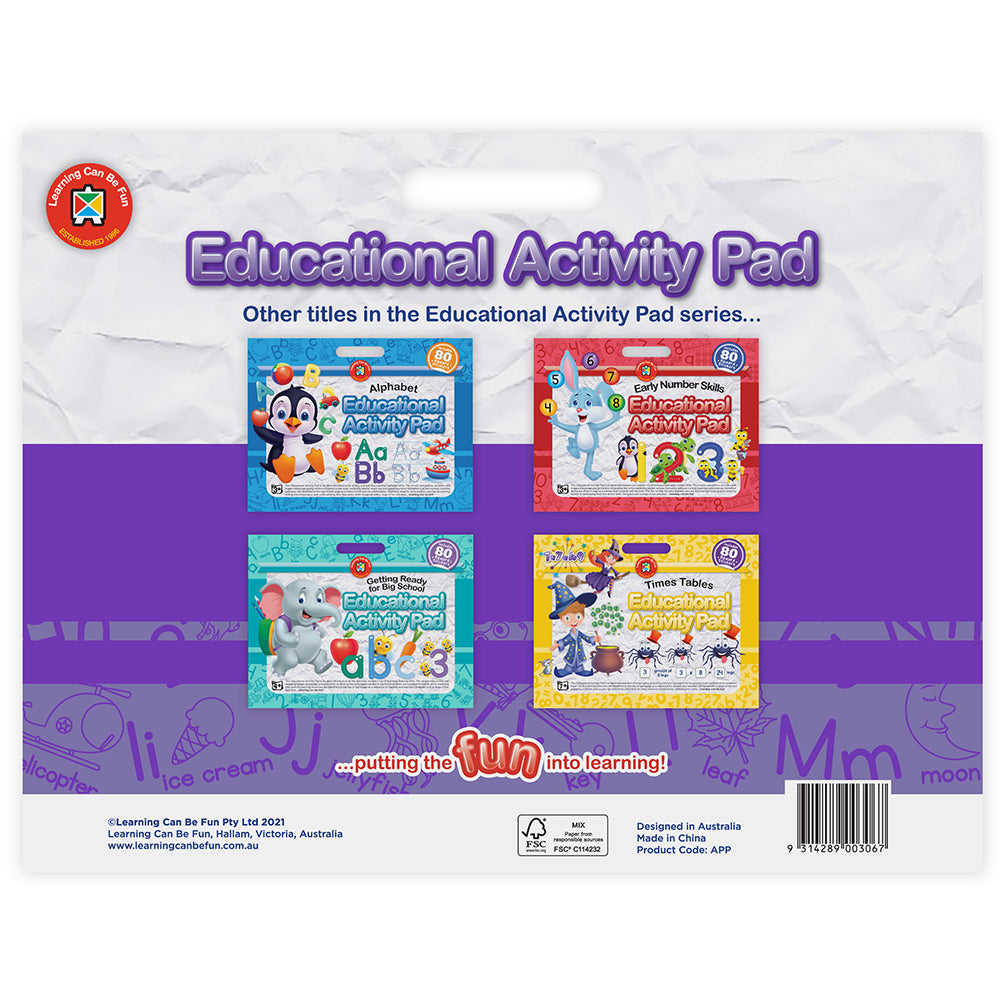 LCBF Educational Activity Pad Getting Ready for Preschool