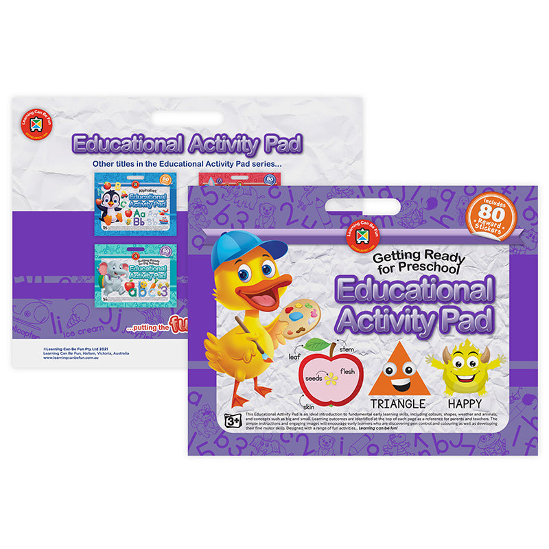 LCBF Educational Activity Pad Getting Ready for Preschool
