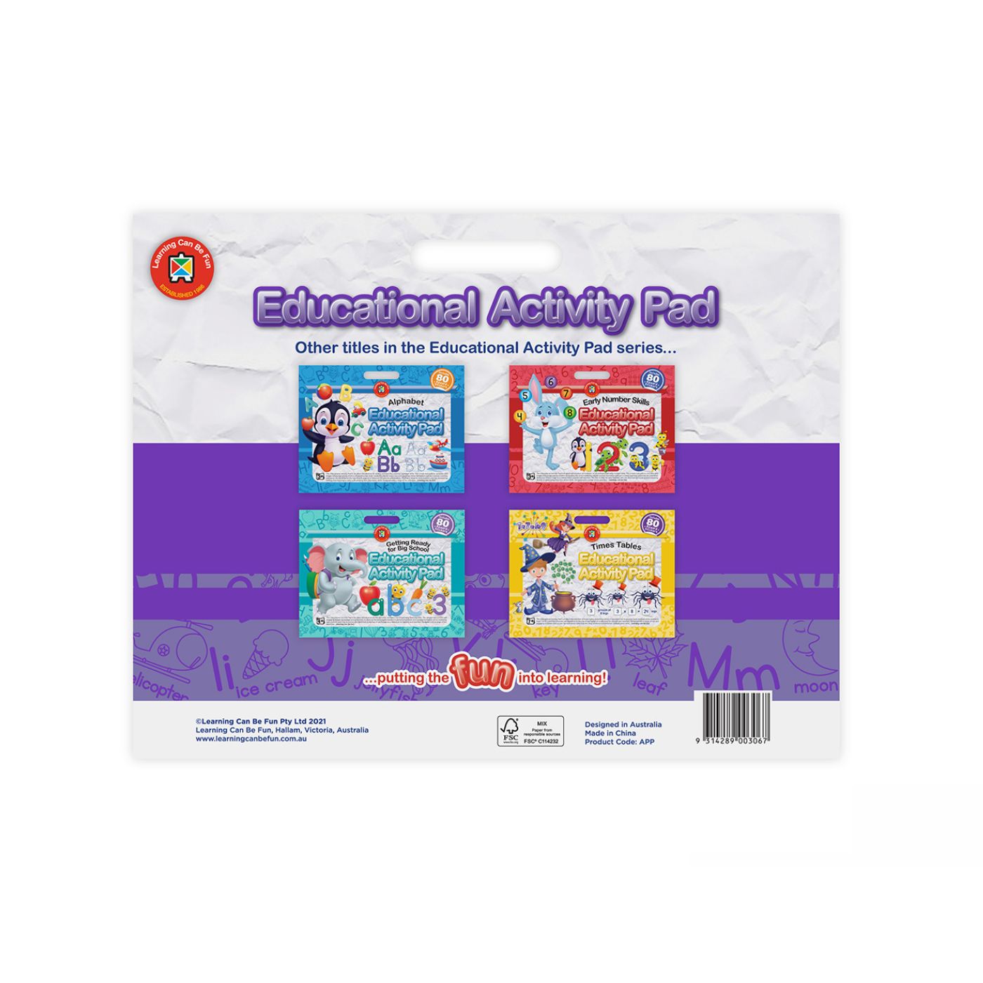 LCBF Educational Activity Pad Getting Ready for Preschool