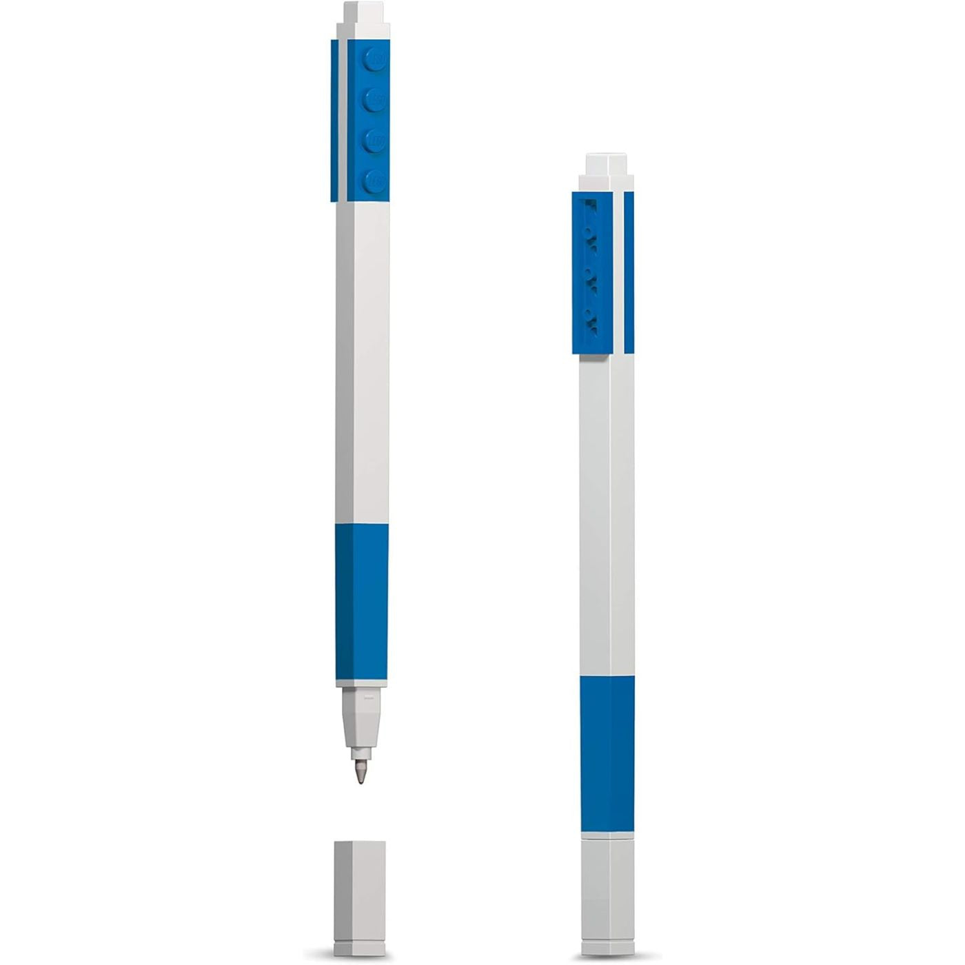 LEGO® Gel Pen Medium Tip 0.7mm Blue | Customisable with LEGO Bricks