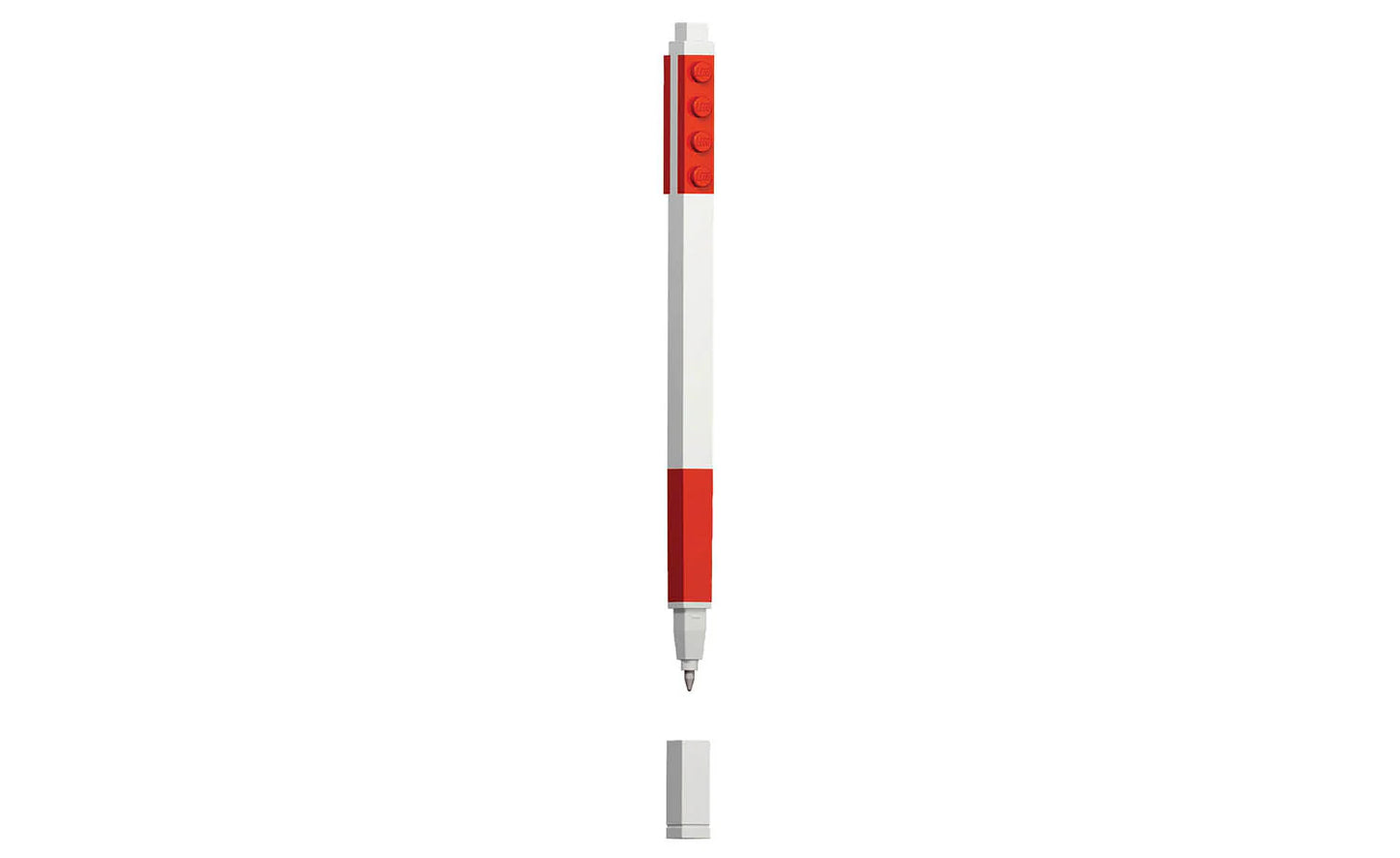 LEGO® Gel Pen Medium Tip 0.7mm Red | Customisable with LEGO Bricks