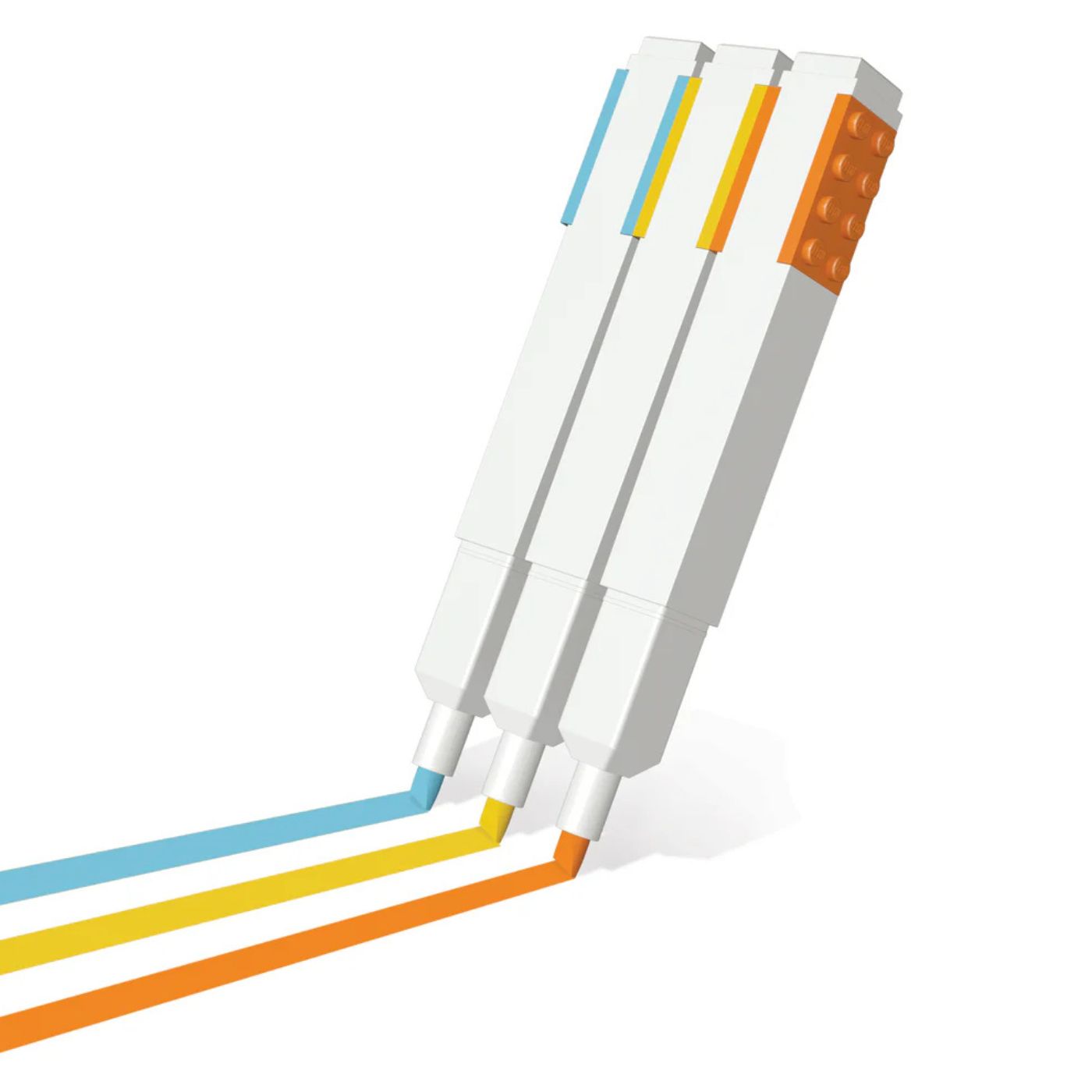 LEGO® Highlighters 3 Pack – Chisel Tip | Stackable & Customisable Stationery