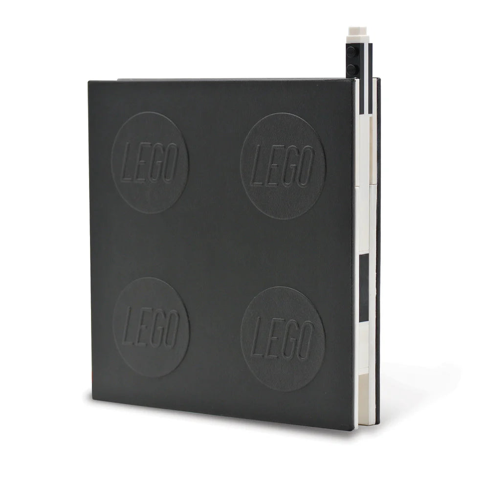 LEGO® Locking Notebook with Gel Pen – Black | 192 Pages & Gift Box