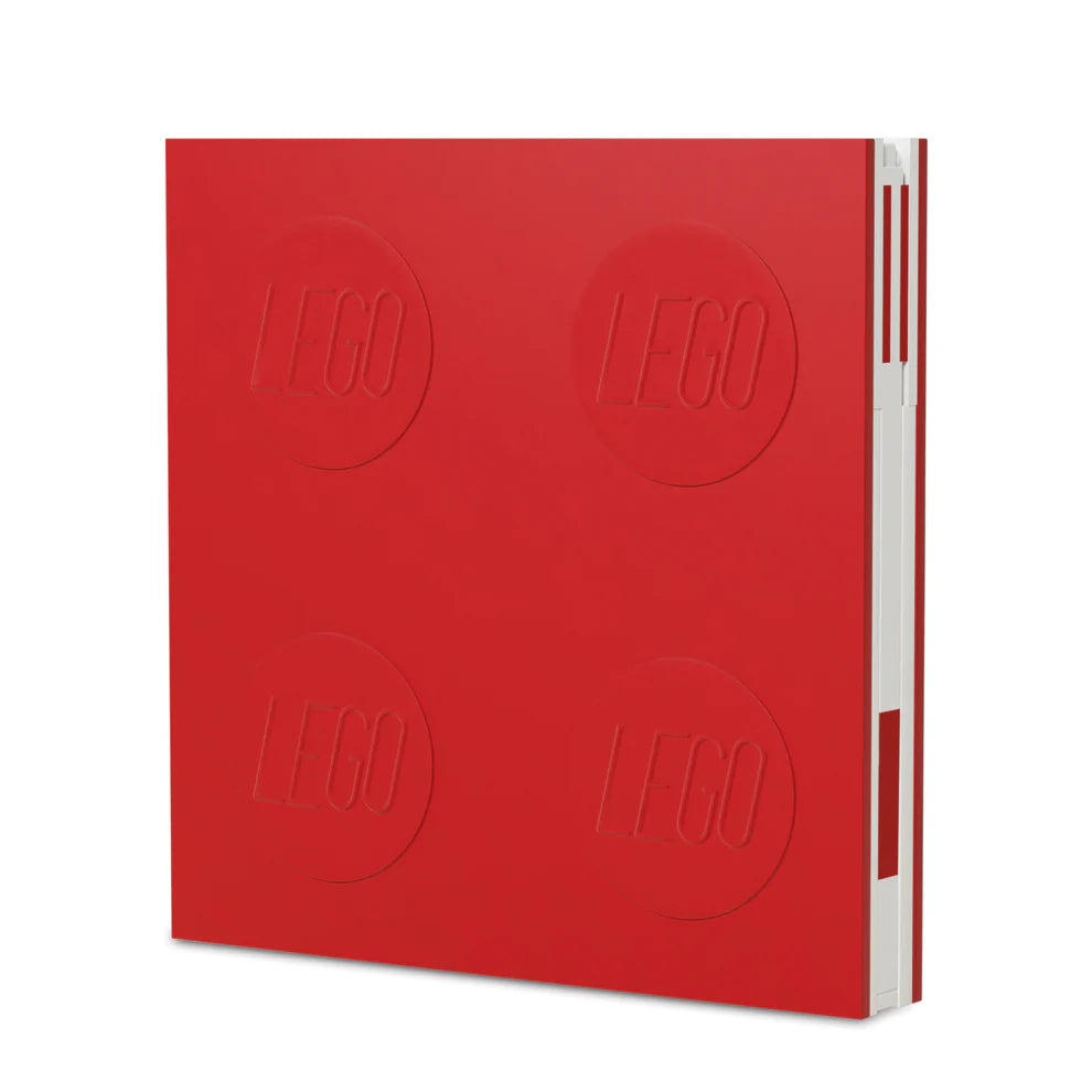 LEGO® Locking Notebook with Gel Pen – Red | 192 Pages & Gift Box