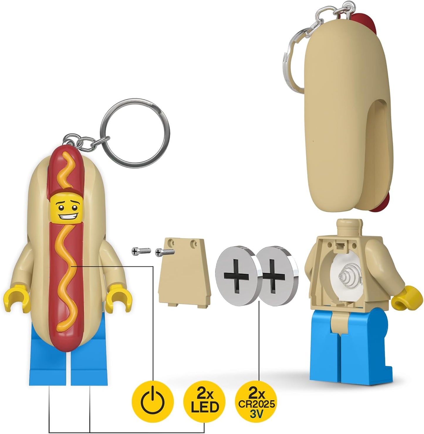 LEGO® Minifigures™ Keychain - Hot Dog Man