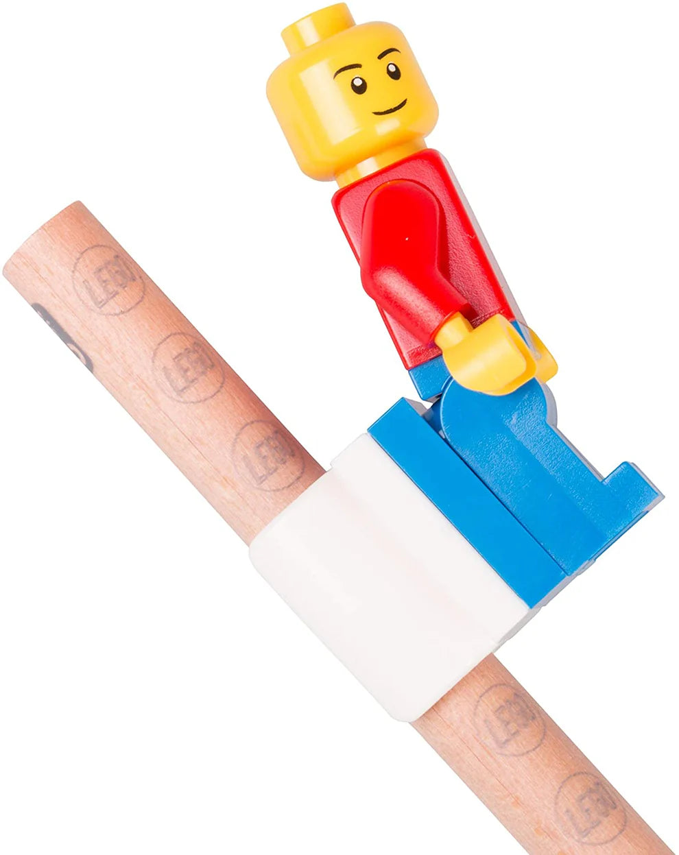 LEGO® Pencil Set with Minifigure | Official LEGO Stationery | Buildable Eraser, Sharpener & Topper