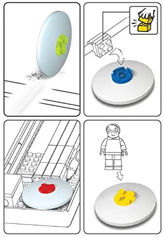 LEGO® Pencil Set with Minifigure | Official LEGO Stationery | Buildable Eraser, Sharpener & Topper